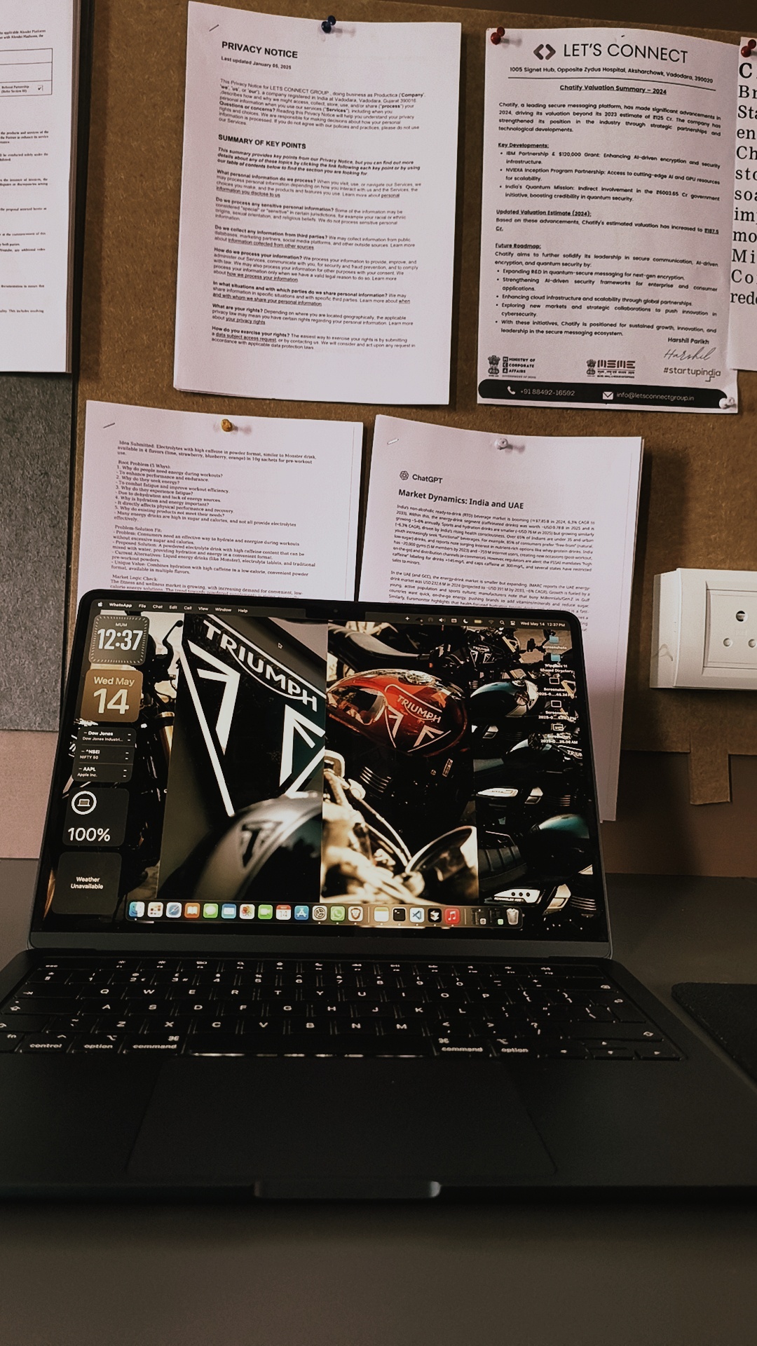 Desk Triumph Wallpaper